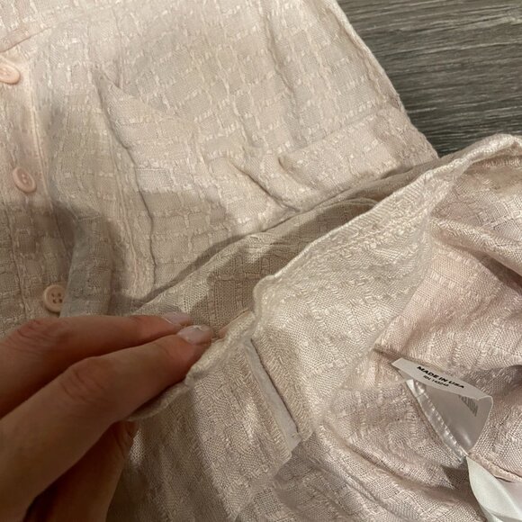 Light pink Reformation Linen A Line Dress - Size 0 XS - Picture 7 of 8